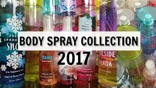 Bath and Body Works Body Mist Collection 2017 [upl. by Nahte]