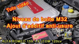 Fiabilisation  Tuto Additif antifriction hyperlubrifiant pour Boite M32 Alfa 159 [upl. by Robyn351]