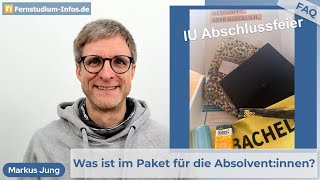 Was ist im Paket für die virtuelle Abschlussfeier an der IU Internationale Hochschule [upl. by Einon687]