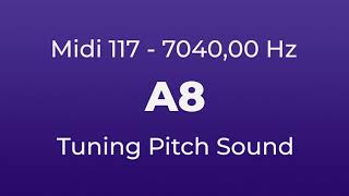 A8 Tuning Pitch  704000 Hz  Midi Key 117 [upl. by Pavior]