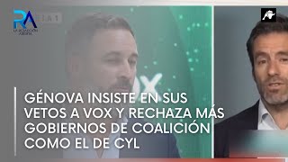 Génova insiste en sus vetos a VOX y rechaza más gobiernos de coalición como el de CyL [upl. by Lunseth]