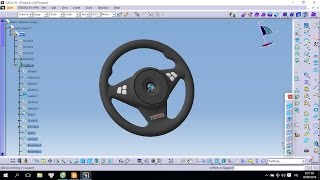 BMW STEERING WHEEL IN CATIA [upl. by Llecrep402]