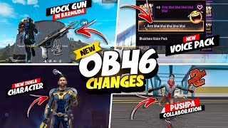 Free Fire OB46 Update All New Changes And Updates [upl. by Nyliahs]