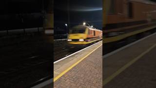 class 90 003 and 90 044 pulling containers through Warrington BQ train trainspotting class90 [upl. by Boykins]