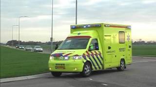 2 Ambulances met spoed in Avenhorn 10112 10107 [upl. by Nylhsa886]