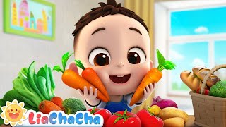 Colorful Vegetables Song🍅🥕  EP22  Learning Colors for Kids  LiaChaCha Nursery Rhymes amp Baby Songs [upl. by Nebeur]