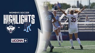 HIGHLIGHTS  UConn Womens Soccer vs Rhode Island [upl. by Tuesday]