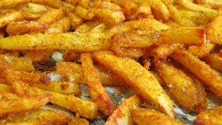 Batatas fritas sem óleo com ervas aromáticas e especiarias [upl. by Julis501]