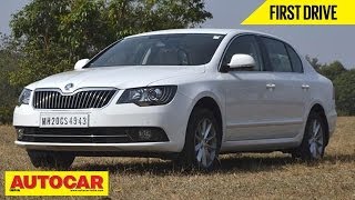 2014 Skoda Superb Facelift  First Drive  Autocar India [upl. by Ambrosia926]