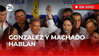 🚨 EN DIRECTO  EDMUNDO GONZÁLEZ y MARÍA CORINA MACHADO ofrecen una conferencia de prensa [upl. by Eanrahs]