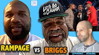 Shannon Briggs and Rampage Jackson INTERVIEW They go at each other ruthless funny [upl. by Bick852]