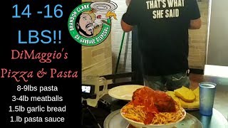 1416lbs Dimaggios Spaghetti Meatballs and Garlic Bread Challenge [upl. by Church116]