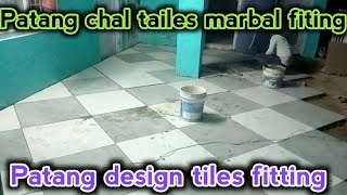 Patang chal tailes marbal fiting  Patang design tiles fitting  daily lifestyle vlog pahadi [upl. by Hun]