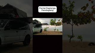 Camping Di Pantai Daplangu Pandeglang shortvideo suzukiescudo [upl. by Eenobe]