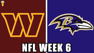 Baltimore and Washington Game Highlights WEEK 6 [upl. by Katey]