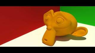 Yafaray Blender 3D monkey GI blender global illumination [upl. by Danziger367]