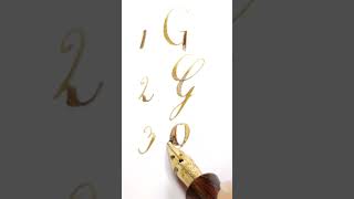 3 simple ways to write the letter G calligraphy lettering [upl. by Apollo691]