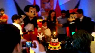 CUMPLAEAÑOS DE PAULINA 1 AÑITO CON MICKEY Y MINNIE [upl. by Azerila]