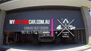 My Custom Car canvas seat cover installation and 1st thoughts [upl. by Asiulairam289]