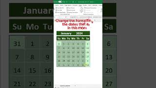 Dynamic Calendar in Excel [upl. by Anyalram360]