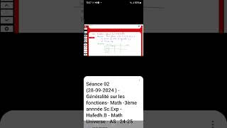 3eme science 3eme math généralités sur les fonctions live mathuniverse sur zoom [upl. by Benia]