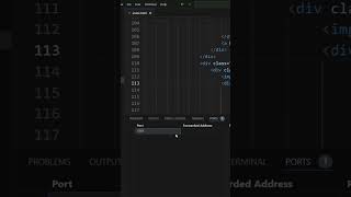 Port Forwarding in VS Code ytshorts [upl. by Herald]