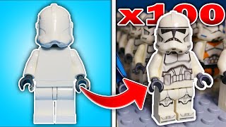 I Made 100 LEGO Clone Troopers From Scratch [upl. by Ihculo]