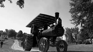 Advance Rumely Steam Tractor Takes The Hill At The Rock River Thresheree steam [upl. by Deragon]