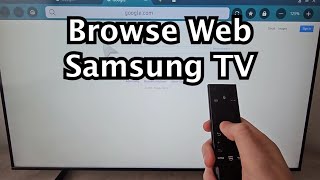 How to Browse Internet on Samsung Smart TV [upl. by Ycal496]