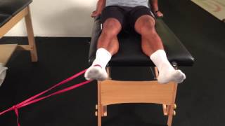 Seated Band Resisted Ankle Inversion and Plantar Flexion [upl. by Misa]