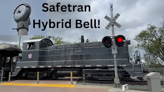 4K  Safetran Hybrid Bell  Railroad Crossing  Q Street Sacramento CA [upl. by Eibba]