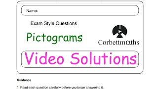 Pictograms Answers  Corbettmaths [upl. by Yddet372]