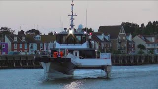 SEACAT COLUMBIA  Offshore windfarm transfer crewboat 25923 [upl. by Aretak]