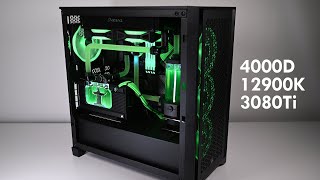 Corsair 4000D Airflow – 12900K RTX 3080 Ti Build [upl. by Nired]