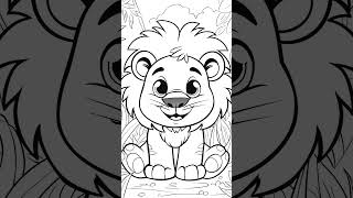 Animals in the Wild Coloring Book shorts [upl. by Jolie]