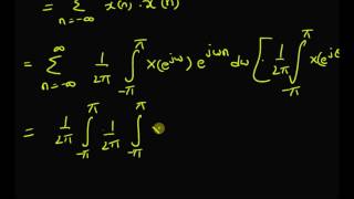 Parsevals Theorem [upl. by Glynn]