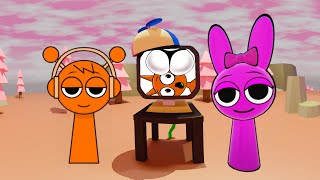 360° Incredibox Sprunki  Pinky x Orange react Incredibox Sprunki meme [upl. by Coonan628]