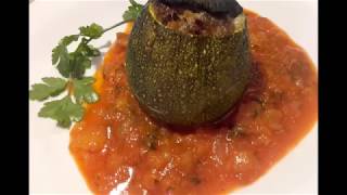 👍🏻 Stuffed zucchini and tomato sauce with pickles [upl. by Douville]