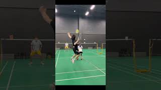 How to keep the best position when playing doubles in badminton badminton badmintonlovers [upl. by Assira]