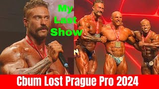 Cbum Lost Prague Pro 2024 amp Emotional Speech Good Bye😭 Martin WinShaun Clarida evls bodybuilding [upl. by Ochs834]