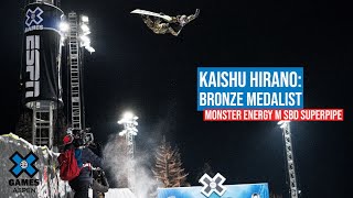 Kaishu Hirano Bronze Medalist  Monster Energy Mens Snowboard Superpipe  X Games Aspen 2022 [upl. by Mellisent]