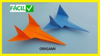 👉🏽 Cómo hacer un AVIÓN ✈ de papel FÁCIL ✅  Aviones de Origami PASO A PASO [upl. by Rocray]