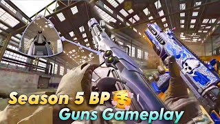 Season 5 Battlepass Weapons  Codm S5 Battlepass guns Gameplay 🤯🤯 [upl. by Nessy]