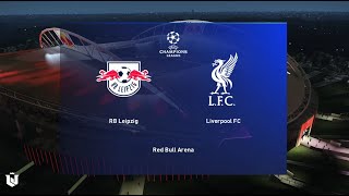 RB Leipzig vs Liverpool ● Champions League 202425 ● Gameplay Pes 2021 [upl. by Refinnej46]