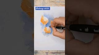 Dipingere gli alkekengi con lacquerello watercolorpainting acquerello watercolortutorial [upl. by Habeh964]