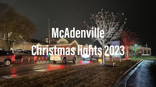 MCADENVILLE CHRISTMAS LIGHTS 2023 [upl. by Azilem]