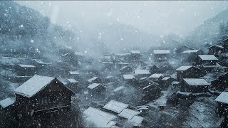 Snow Storm Ambience with Cold Howling Wind Sounds for Relaxation and Sleeping Background [upl. by Aidni]