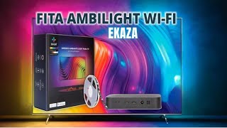 COMO INSTALAR KIT AMBILIGHT EKAZA  Fita LED que reage as cores da TV compatível com ALEXA e Google [upl. by Nalehp]