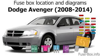 Fuse box location and diagrams Dodge Avenger 20082014 [upl. by Errick177]