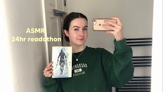 ASMR  24hr Reading vlog📖📚readathon [upl. by Bamby]